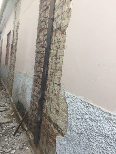 Reforço estrutural em prédio comercial com inclusão de novas colunas